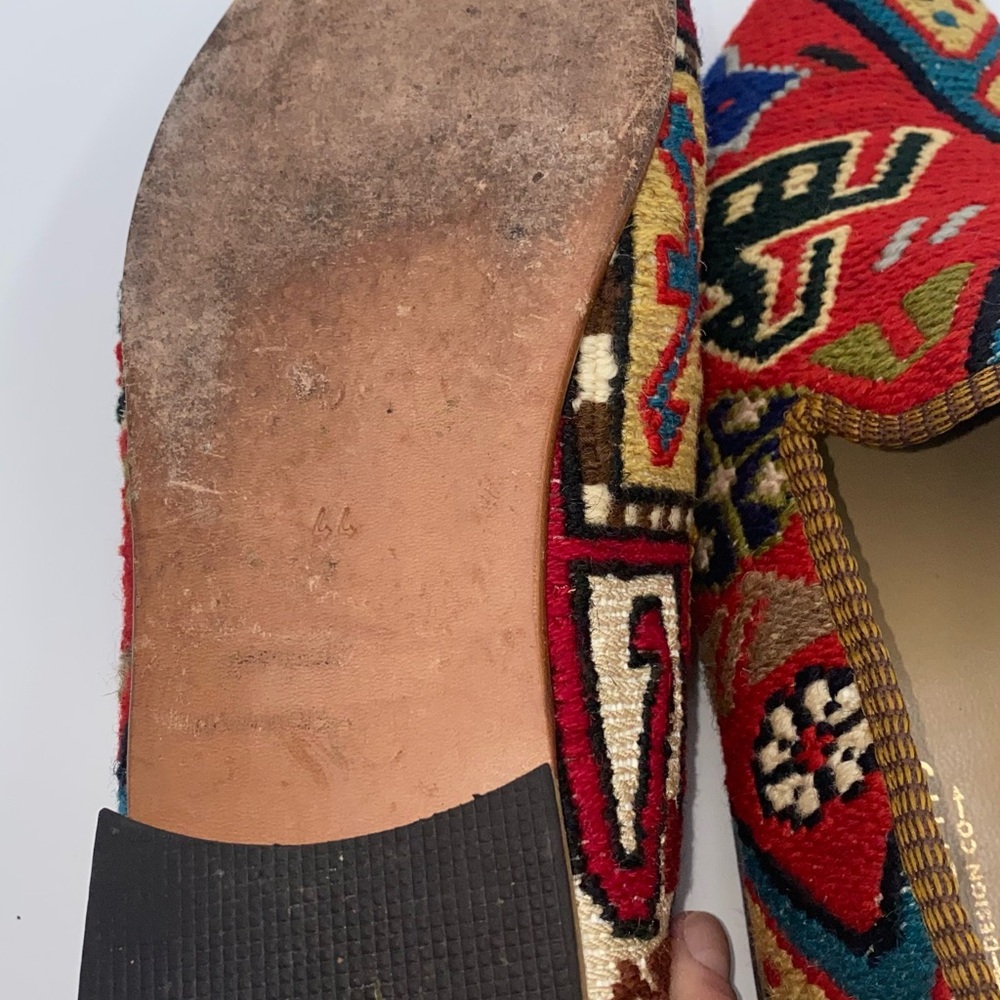 Artemis Mens Kilim Wool Tapestry Slip On Smoking Shoes Driving Loafers 44   HH09 - Picture 9 of 10